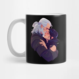 Lovers Embrace - Valentines Day - Anime Style - Witcher Mug